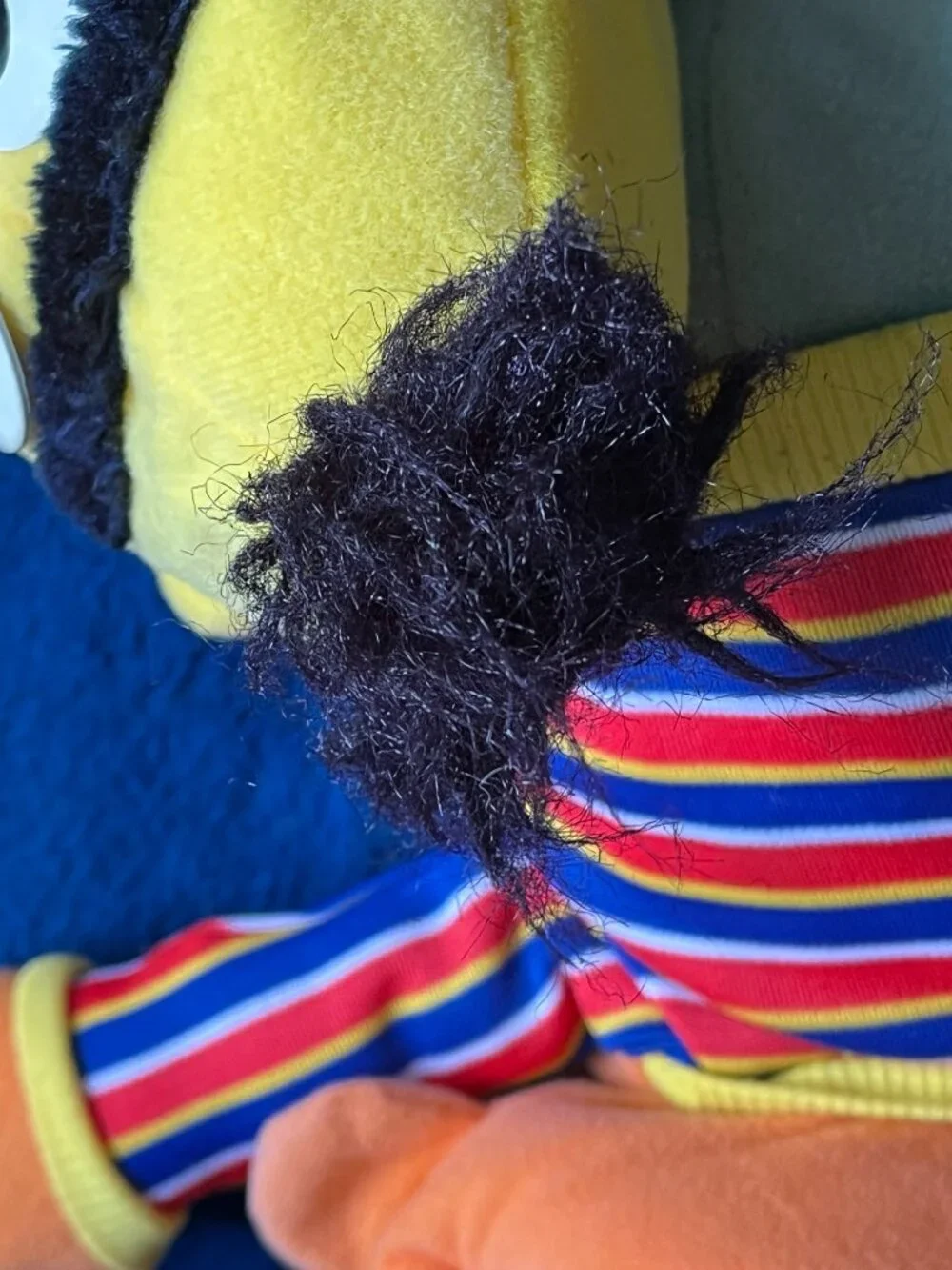 Vintage 1986 Playskool Sesame Street Bert and Ernie Hand Puppet Plush Lot Set
